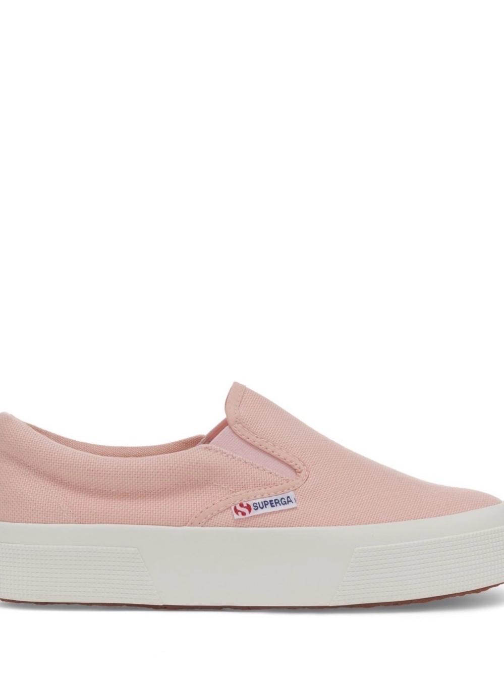 Superga 2740 Canvas Platform Slip On Sneakers Blush Pink Size 39.5